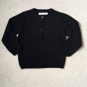 Girls Zoerea Baby Black Cardigan NWOT 3T